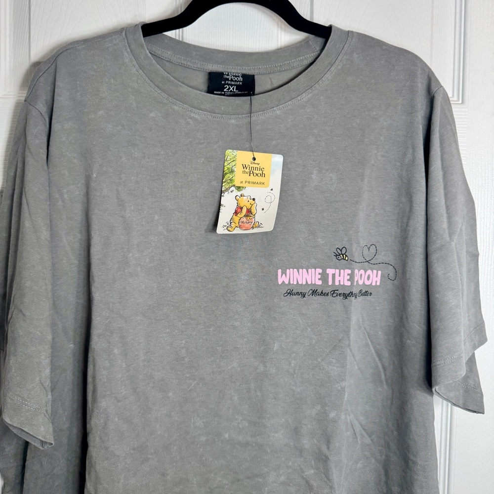 NWT. Primark Disney gray Winnie the Pooh t-shirt 2X - Picture 3 of 15